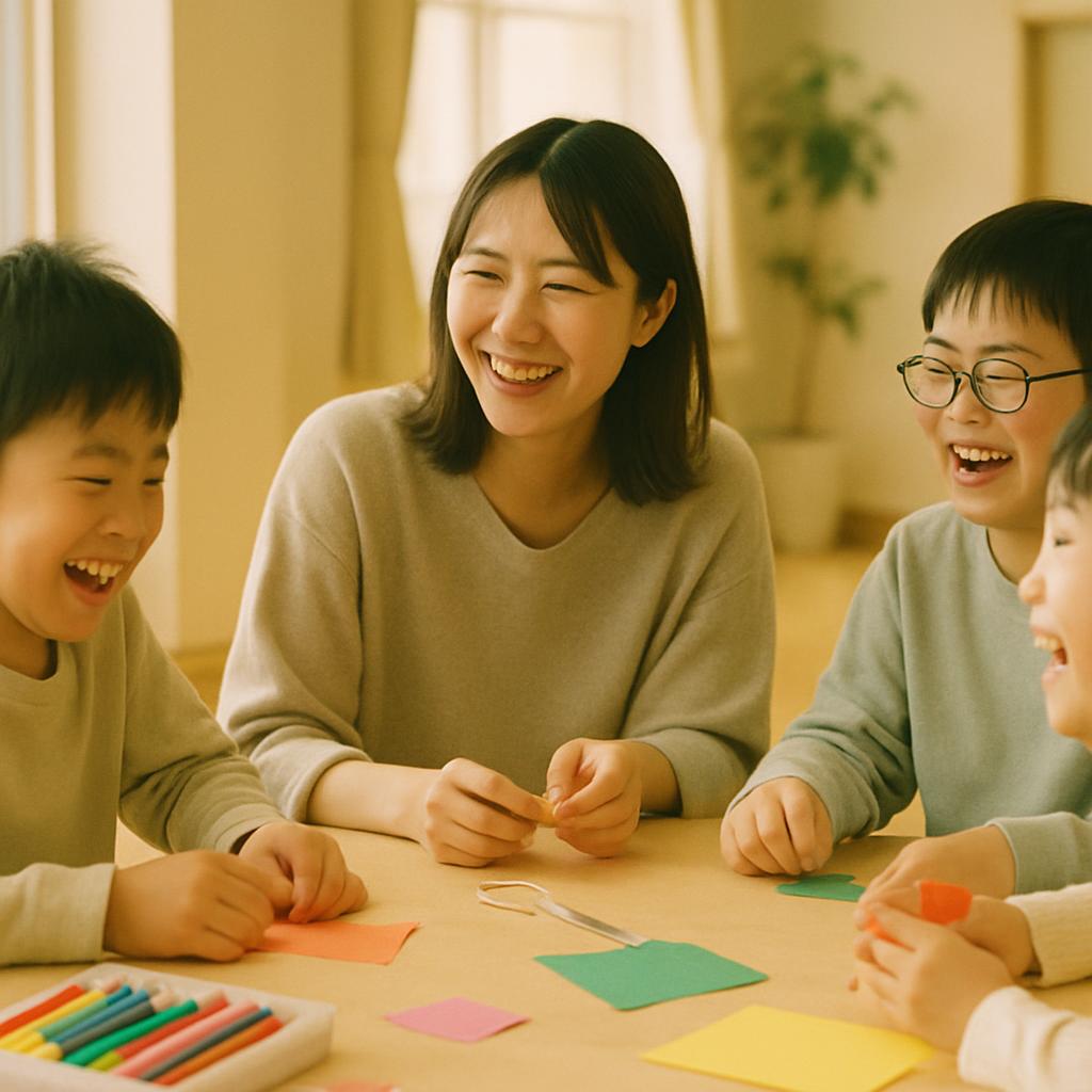 子どもたちとスタッフ